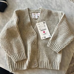 Zara knit cardigan. NWT size 9-12 month